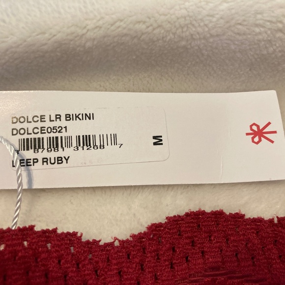 Cosabella - Low Rise Bikini Panti - M - Deep Ruby (NEW) - Picture 4 of 5